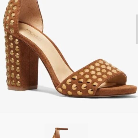 Michael Kors Suede Leela Studded Sandal. Size 6 - Picture 2 of 2